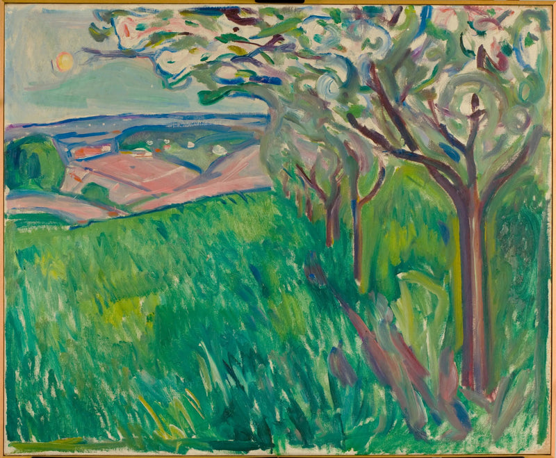 Kukassa hedelmäpuut - Edvard Munch