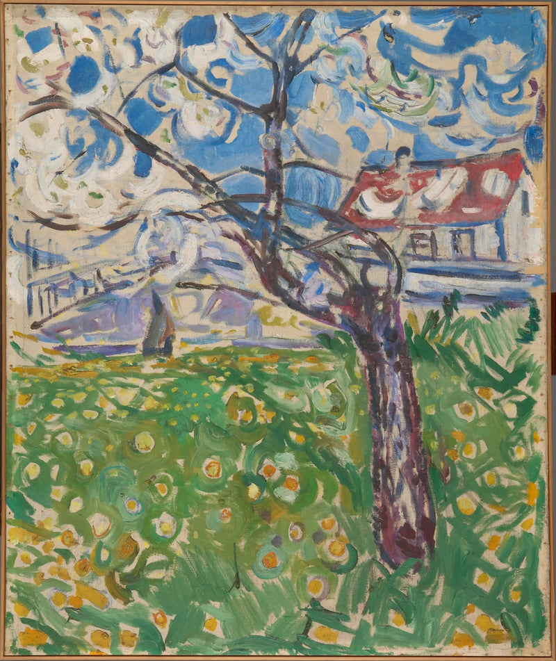 Kukassa hedelmäpuut - Edvard Munch