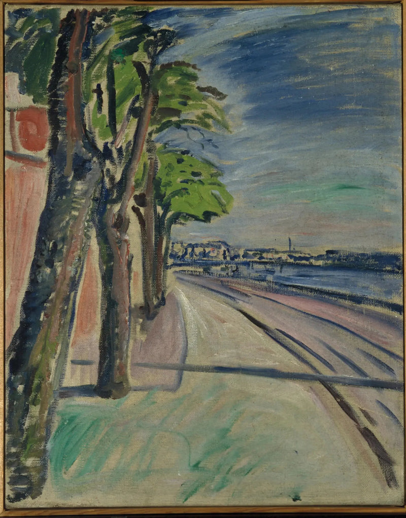 Puita kanavan lähellä - Edvard Munch