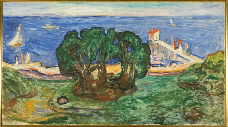 Puut rannalla (Frise Linde) - Edvard Munch