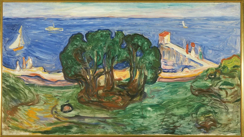 Puut rannalla (Frise Linde) - Edvard Munch