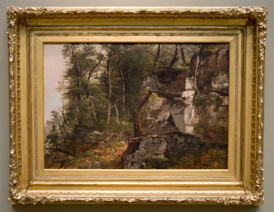 Puut kallioisella kukkulalla - Asher Brown Durand