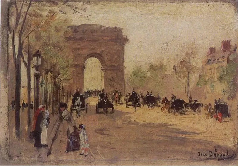 Voitonpylväs ja Champs-Élysées - Jean Béroud