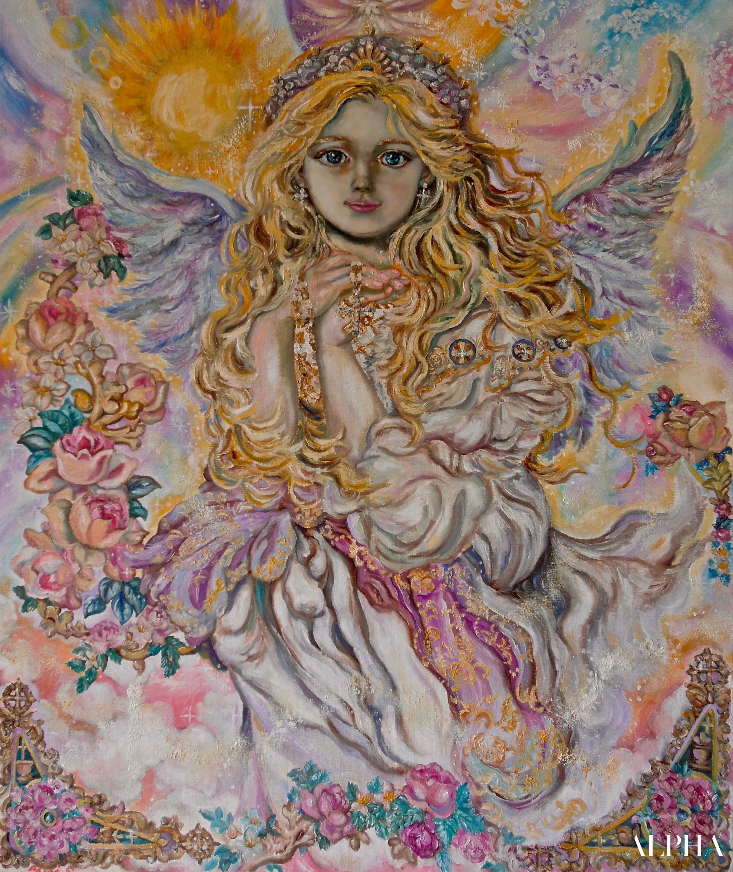 Archangel Raphael - Yumi Sugai Reproductions de tableaux à la peinture à l’huile