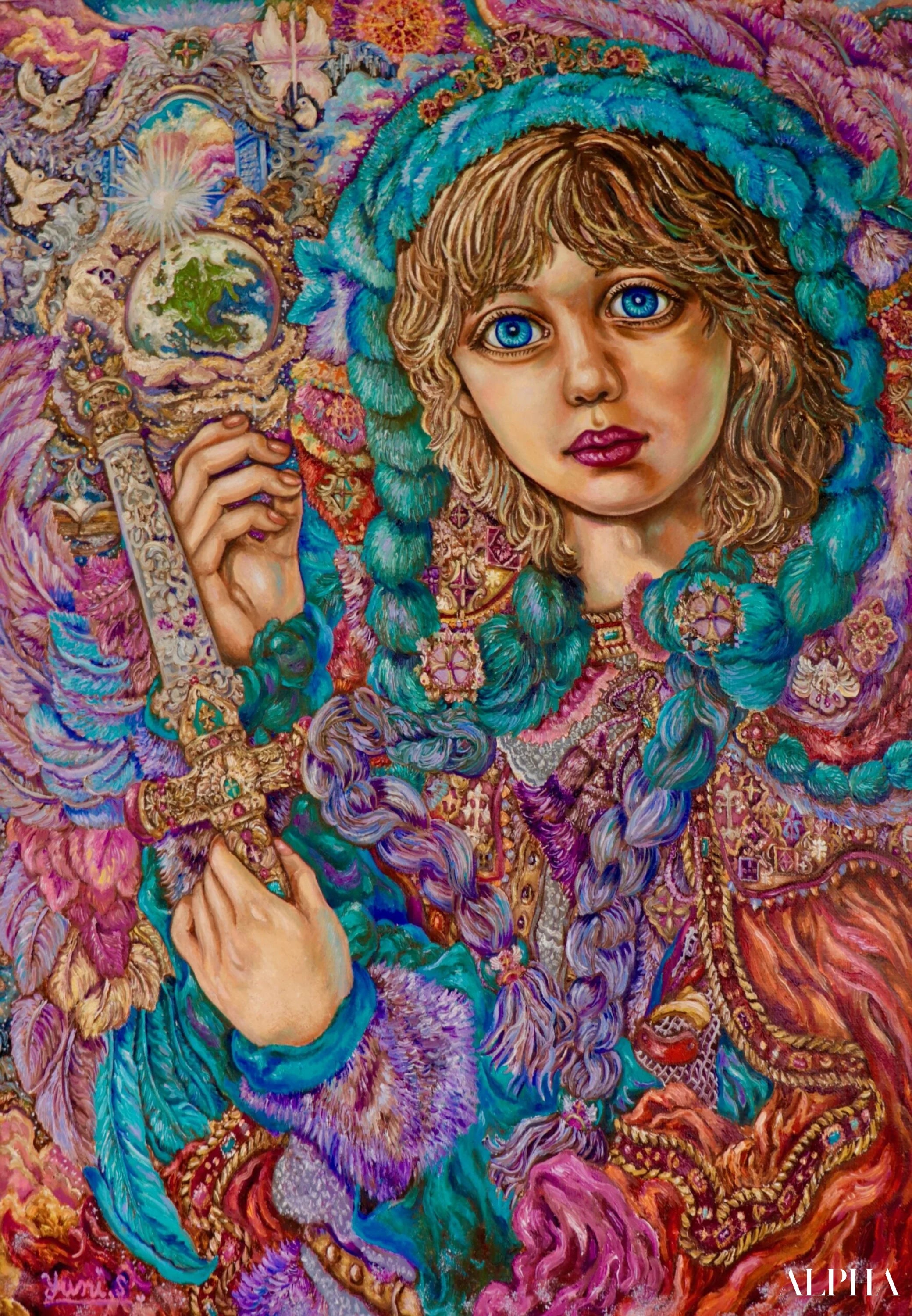 Archangel Uriel - Yumi Sugai Reproductions de tableaux à la peinture à l’huile