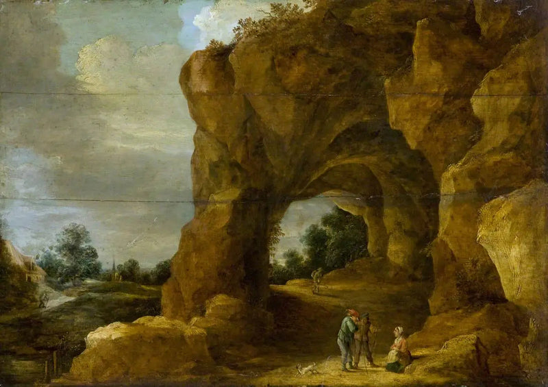 Kallioranta hahmojen kanssa - David Teniers nuorempi