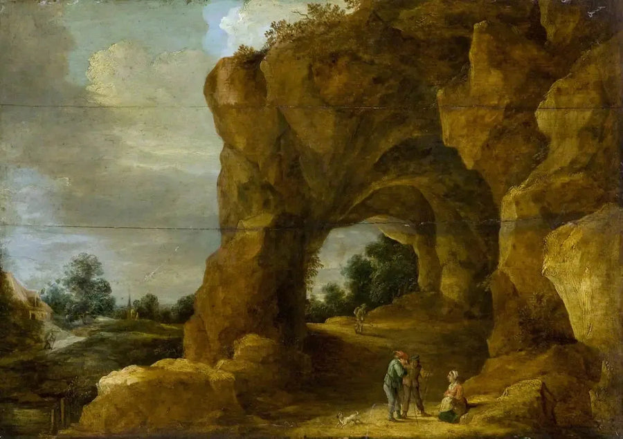 Kallioranta hahmojen kanssa - David Teniers nuorempi