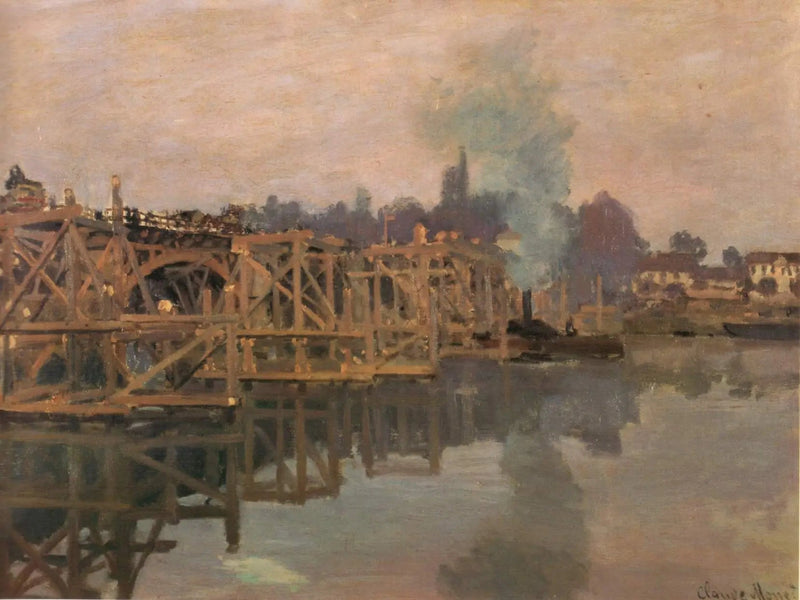 Argenteuil, silta korjauksessa - Claude Monet