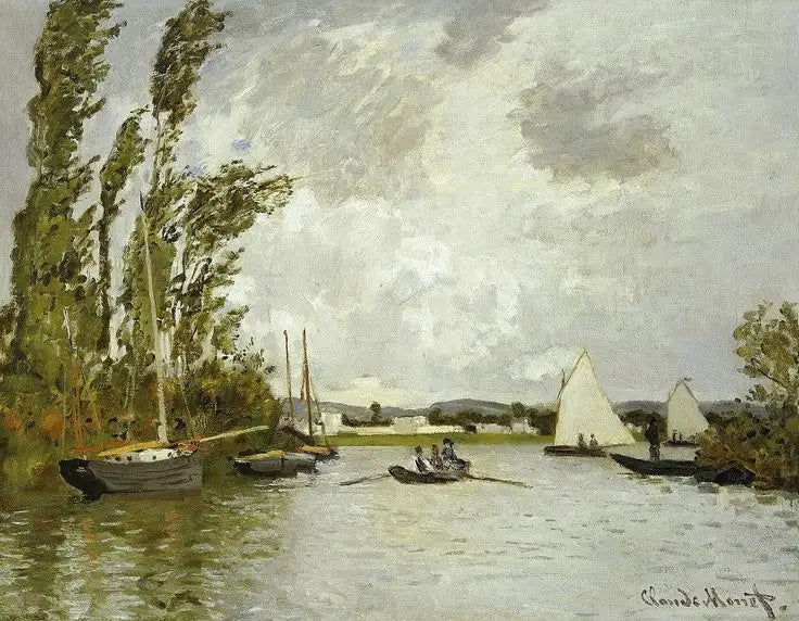 Argenteuil nähtynä Seinen pieneltä haaralta - Claude Monet
