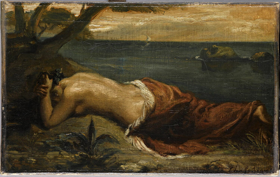 Hylätty Ariane - Théodore Chassériau