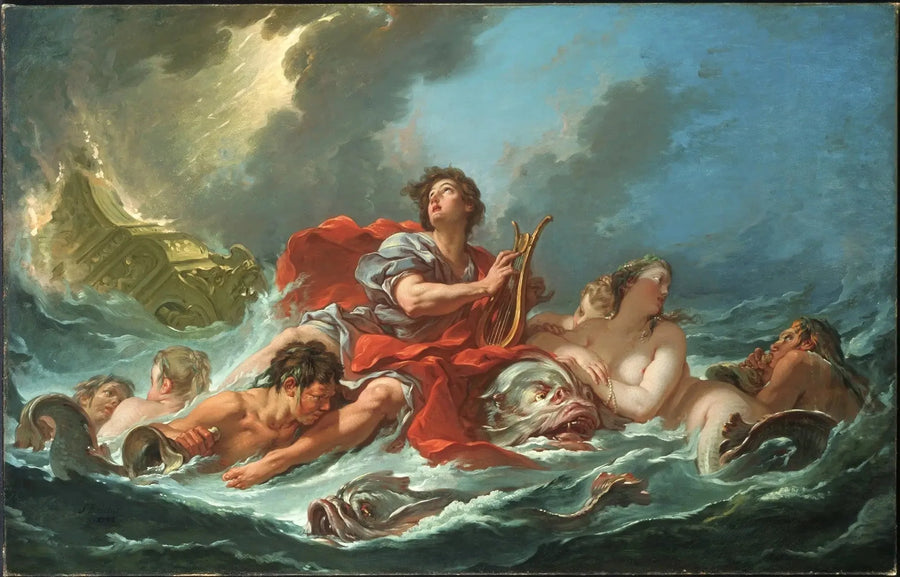 Arion delfiinin päällä - François Boucher