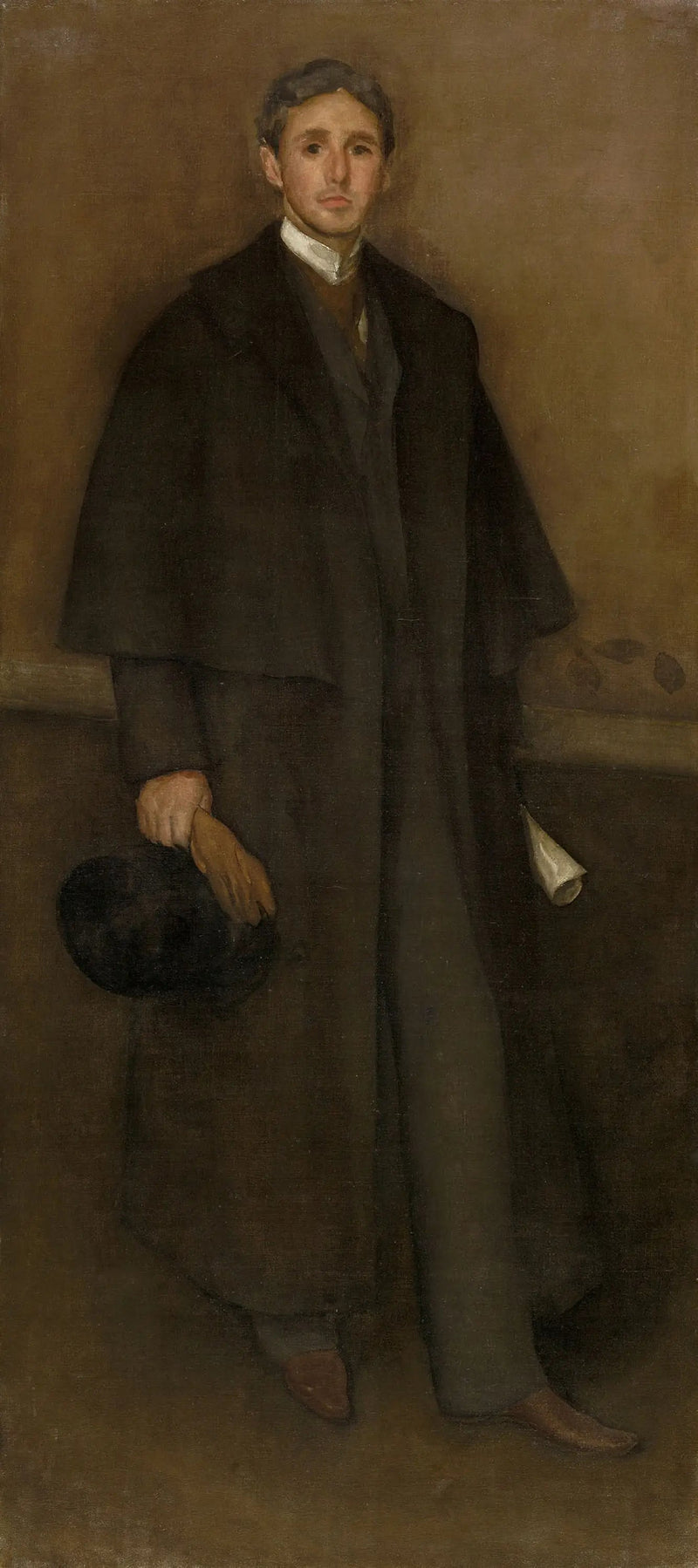 Värijärjestely tuoli ja ruskea: Arthur J. Eddyn muotokuva - James Abbott McNeill Whistler