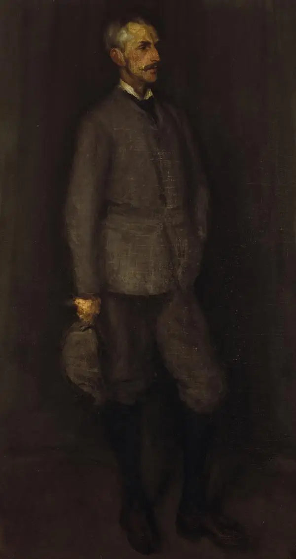 Harmaan ja vihreän järjestely. Potretti John James Cowanista (1846 - 1936) - James Abbott McNeill Whistler