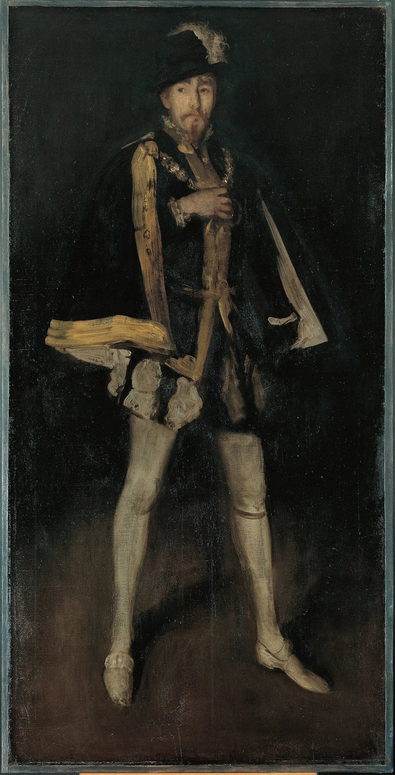 Musta järjestely, nro 3: Sir Henry Irving roolissa Felipe II Espanjasta - James Abbott McNeill Whistler