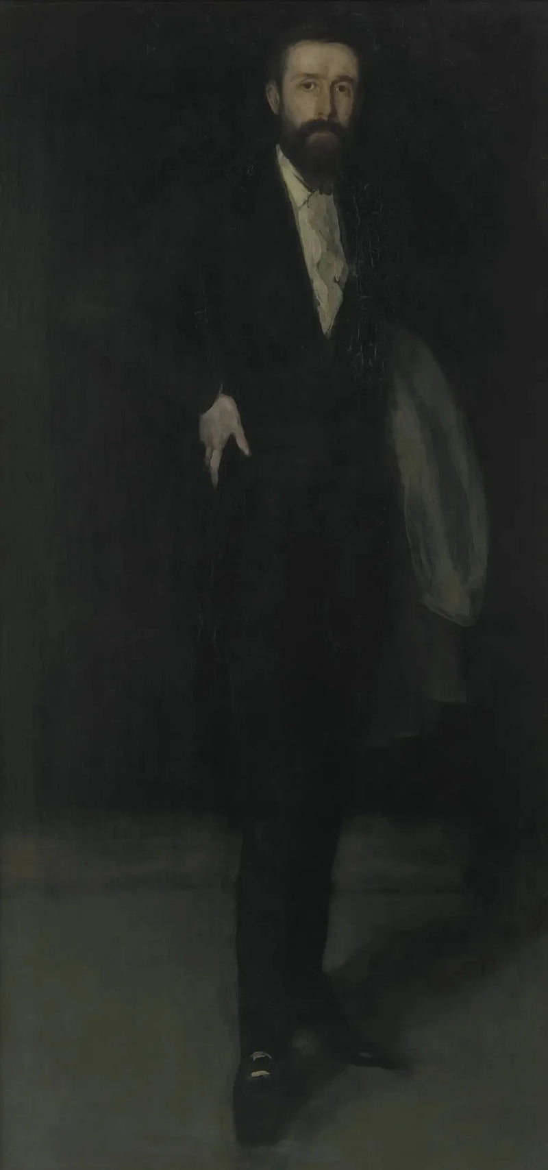 Mustassa järjestelyssä: F. R. Leylandin muotokuva - James Abbott McNeill Whistler