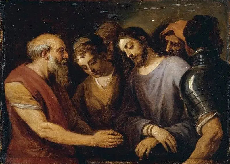 Kristuksen pidätys Schiavonen jälkeen - David Teniers nuorempi
