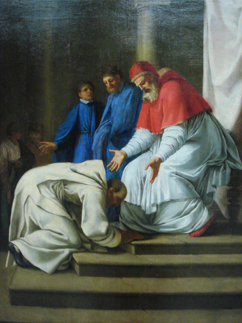 Pyhän Brunon saapuminen Roomaan - Eustache Le Sueur