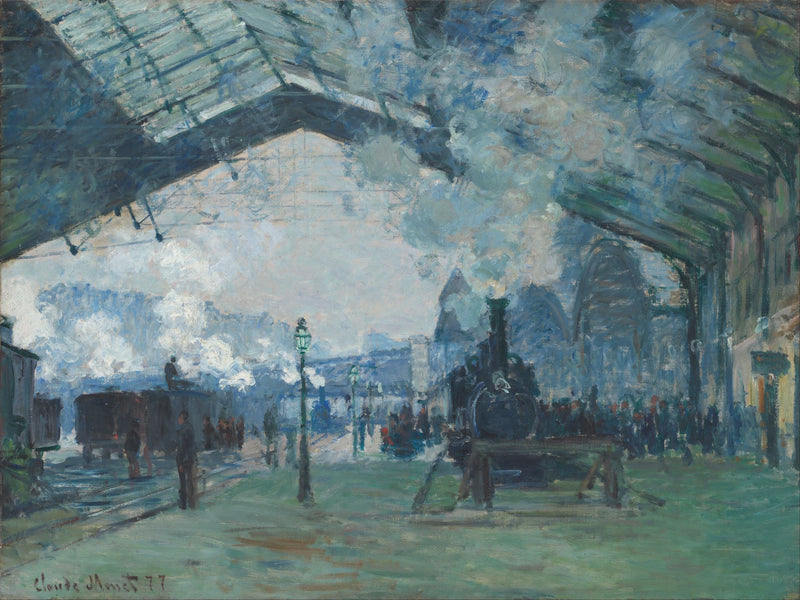 Normandian junan saapuminen, Saint-Lazaren asema W440 - Claude Monet