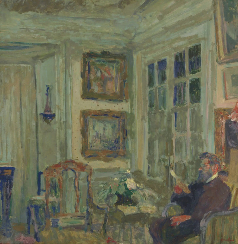 Arthur Fontaine lukemassa - Édouard Vuillard