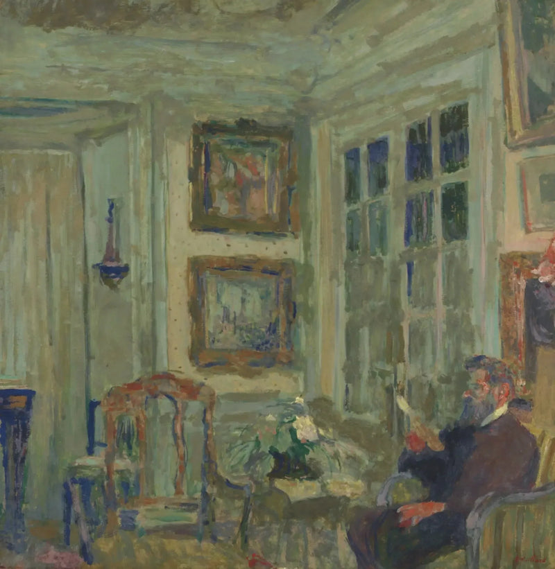 Arthur Fontaine lukemassa - Édouard Vuillard