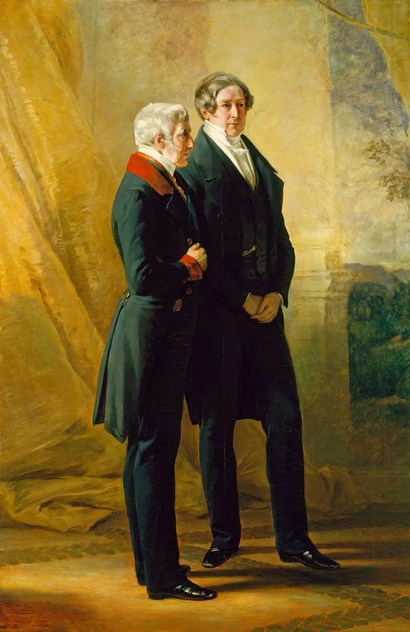 Arthur Wellesley, 1. herttu of Wellington, Sir Robert Peel kanssa - Franz Xaver Winterhalter