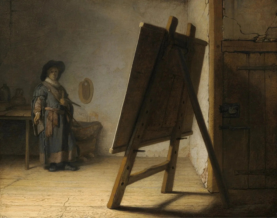 Taiteilija ateljeessaan - Rembrandt