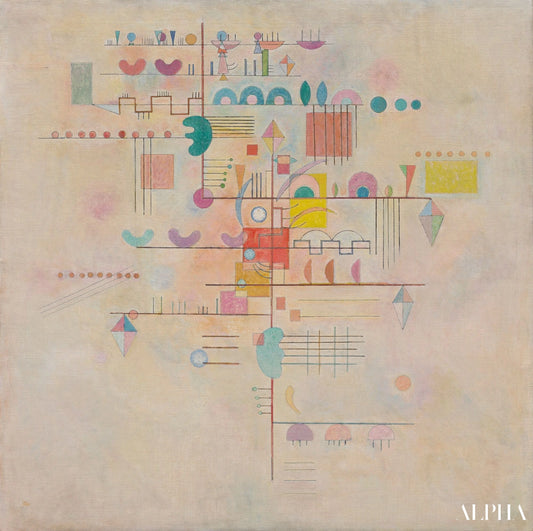 Ascension gracieuse - Vassily Kandinsky - Reproductions de tableaux et peintures haut de gamme