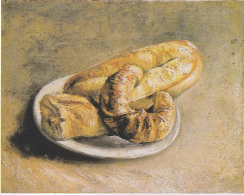 Kuolema-asetelma, lautanen leivällä - Vincent van Gogh
