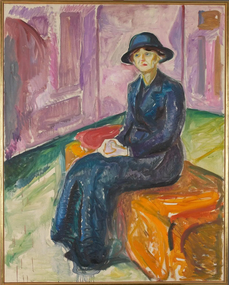 Istuva matkalaukulla - Edvard Munch