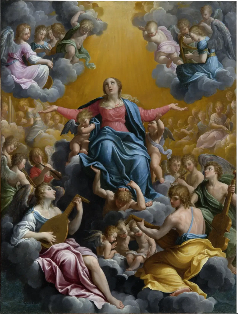 Neitsyt Marian taivaaseenastuminen - Guido Reni