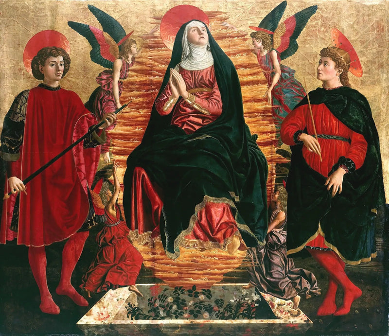 Marian taivaaseenastuminen - Andrea del Castagno