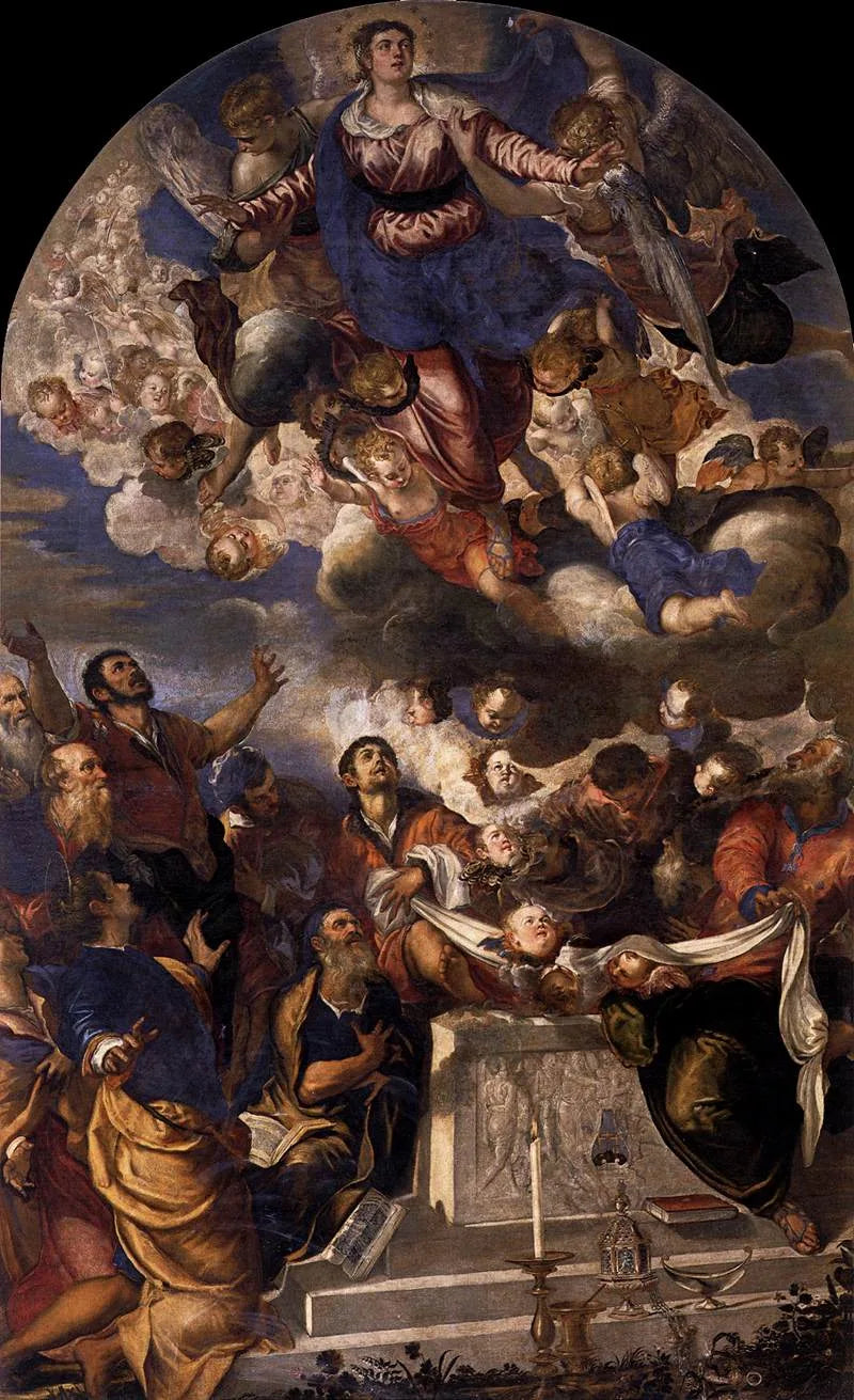 Marian taivaanastuminen - Jacopo Tintoretto