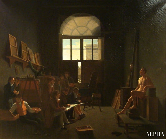 Atelier de David - Jacques-Louis David - Reproductions de tableaux et peintures haut de gamme