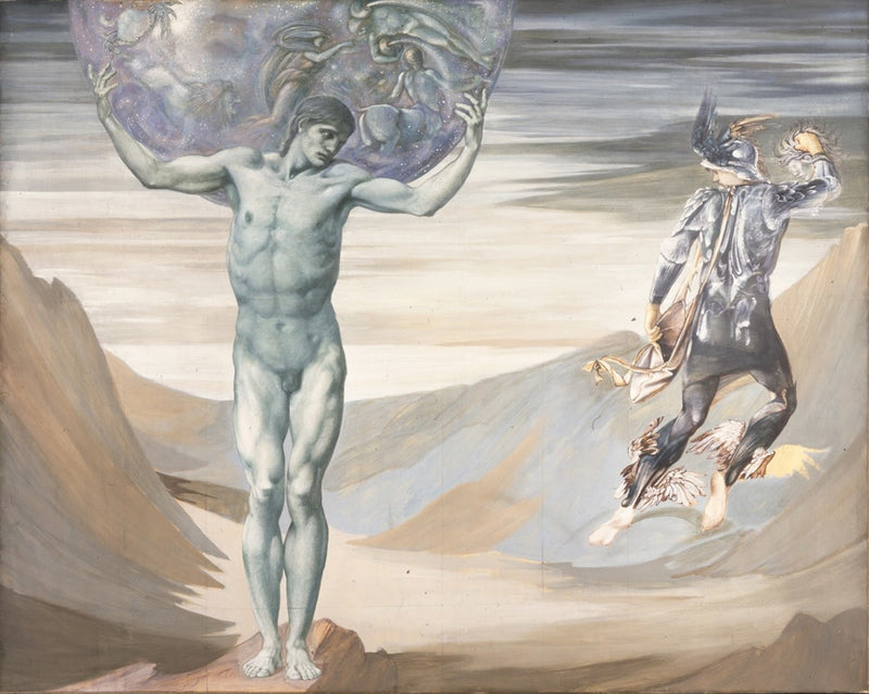 Atlas muotoutunut kiveksi - Edward Burne-Jones