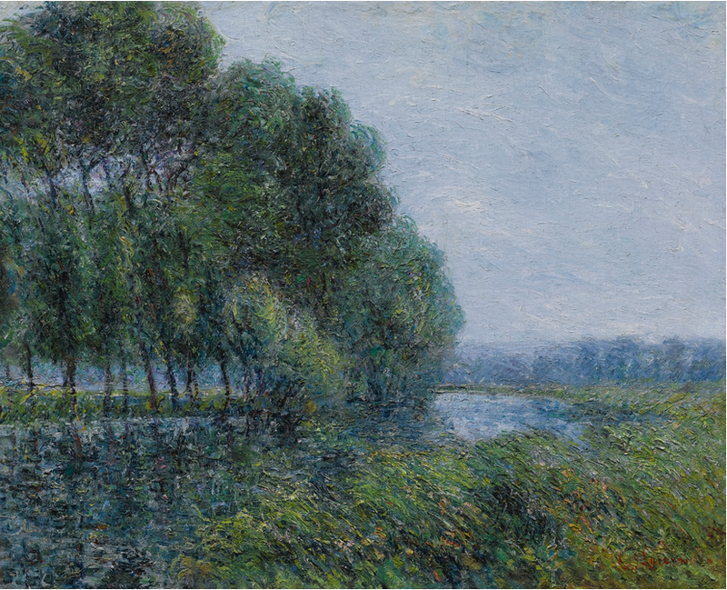 Eure-joen rannalla keväällä - Gustave Loiseau
