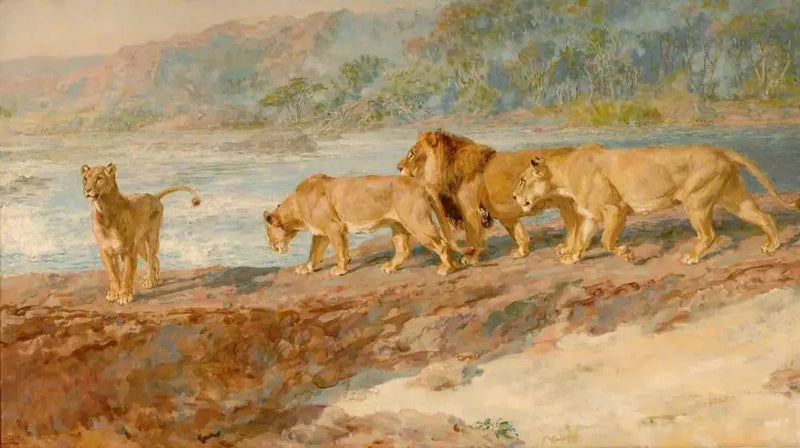 Afrikkalaisen joen rannalla - Briton Rivière