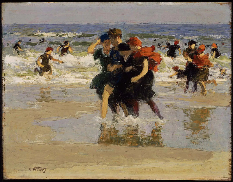 Rannan äärellä - Edward Henry Potthast