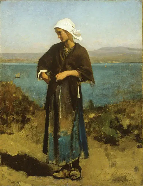 Rannan äärellä - Jules Breton