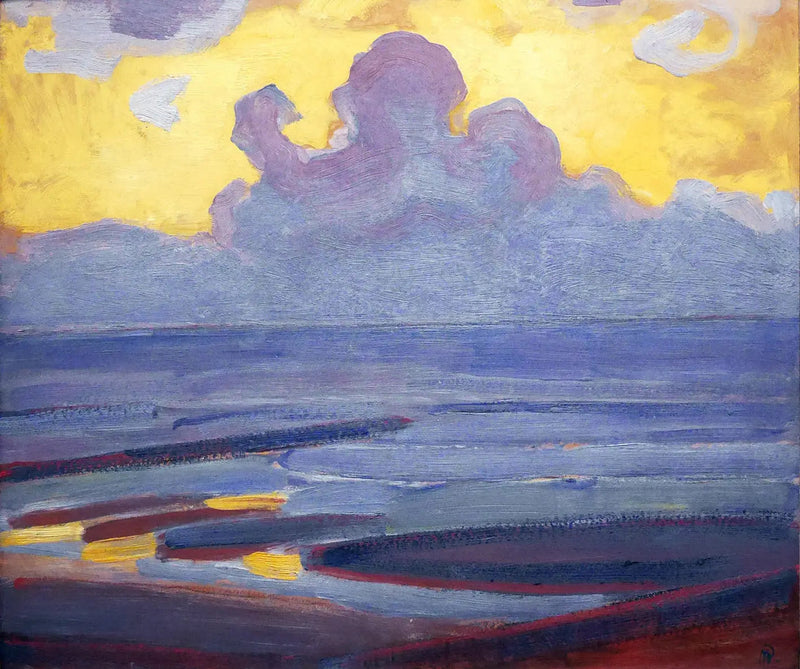 Meren rannalla - Piet Mondrian