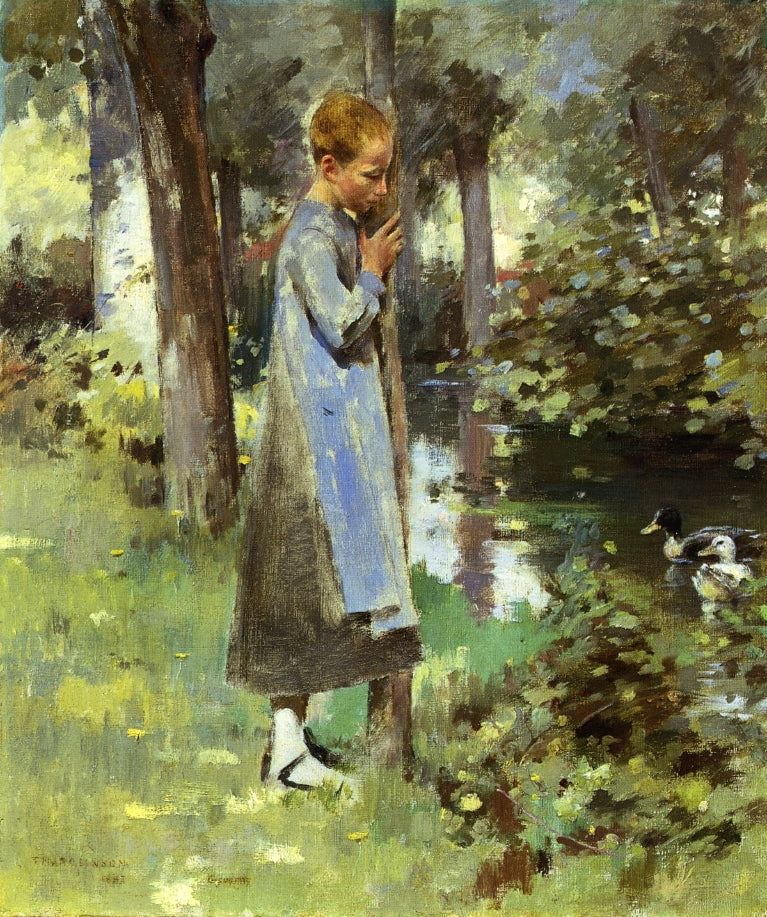 Joen rannalla - Theodore Robinson