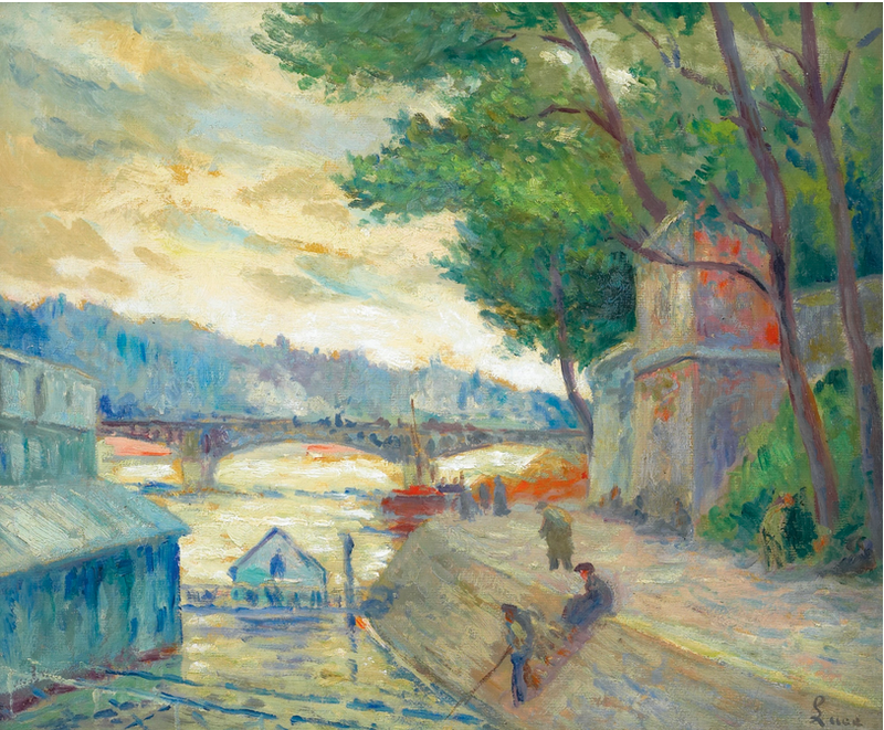 Seine-joen rannalla - Maximilien Luce