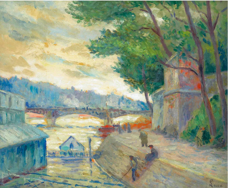 Seine-joen rannalla - Maximilien Luce