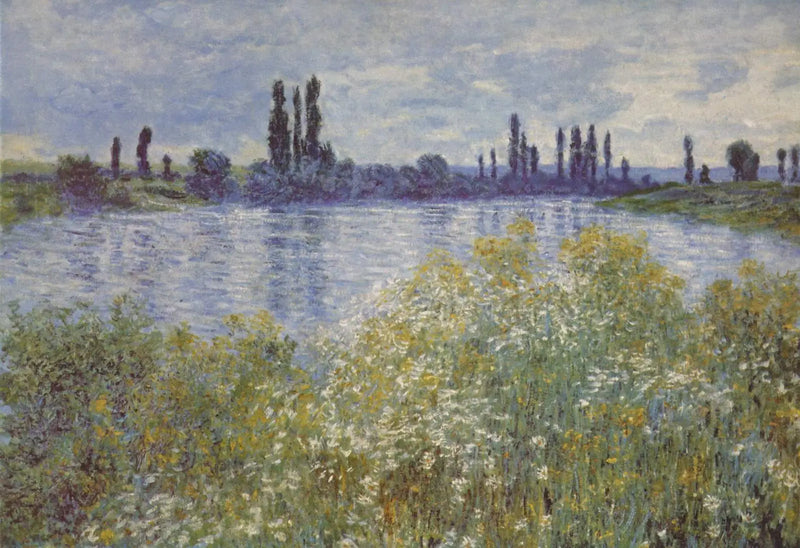 Seinen rannalla, lähellä Vétheuilia - Claude Monet