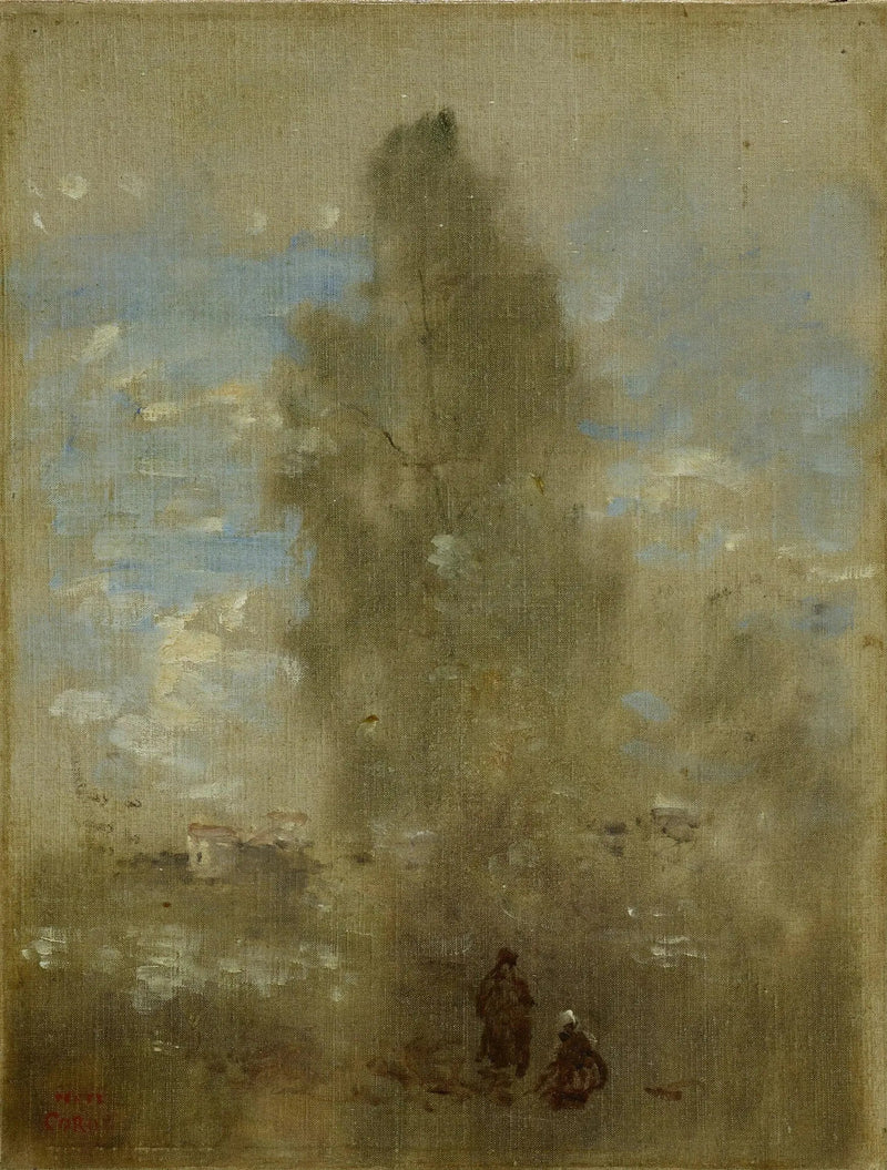 Rannan rannalla - Jean-Baptiste Camille Corot
