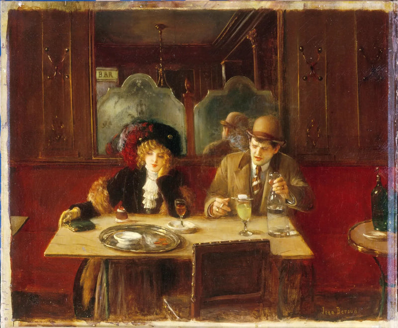 Kahvilassa, sanoo Absinthe - Jean Béraud