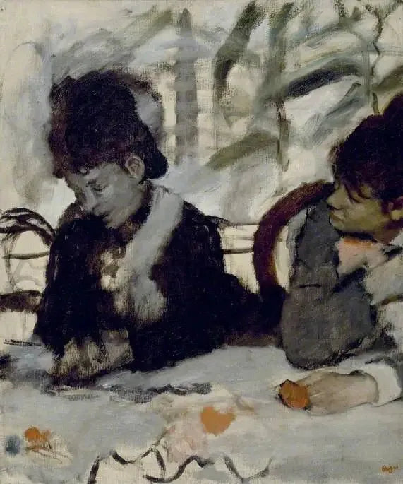 Kahvilassa - Edgar Degas