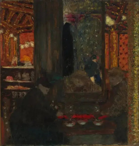 Kahvilassa - Édouard Vuillard
