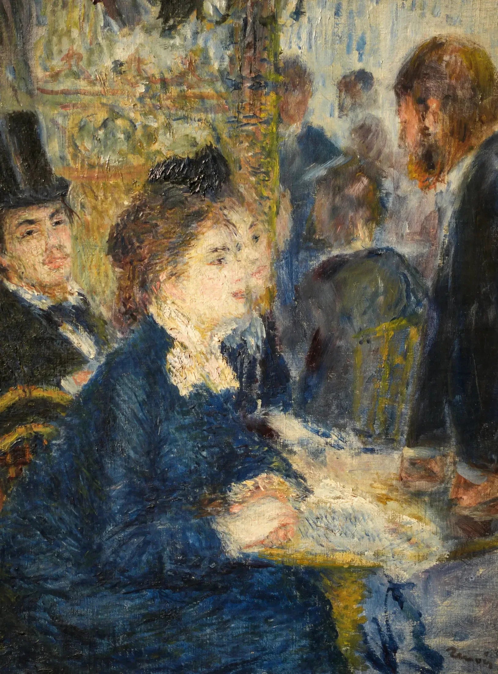 Au café - Pierre-Auguste Renoir image 1 copie de tableau peinte à la main