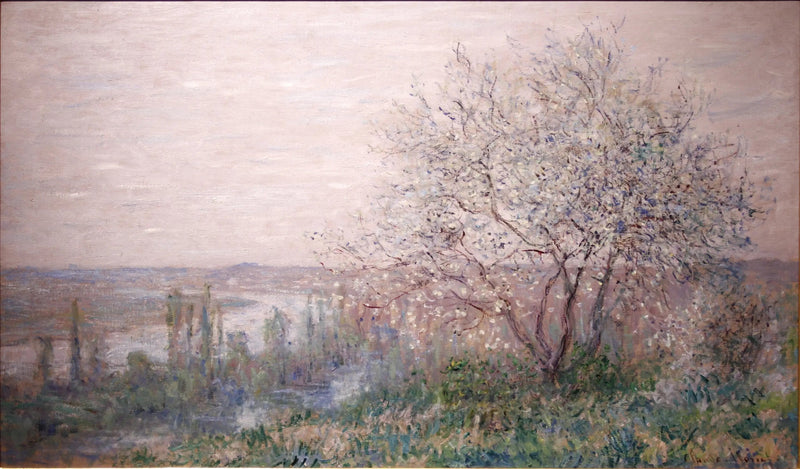 Vétheuilin yllä, keväisvaikutelma - Claude Monet