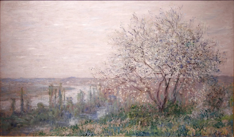 Vétheuilin yllä, keväisvaikutelma - Claude Monet